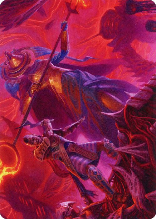 Djeru and Hazoret // Djeru and Hazoret (AMOM-044) - March of the Machine Art Series (Borderless) Foil