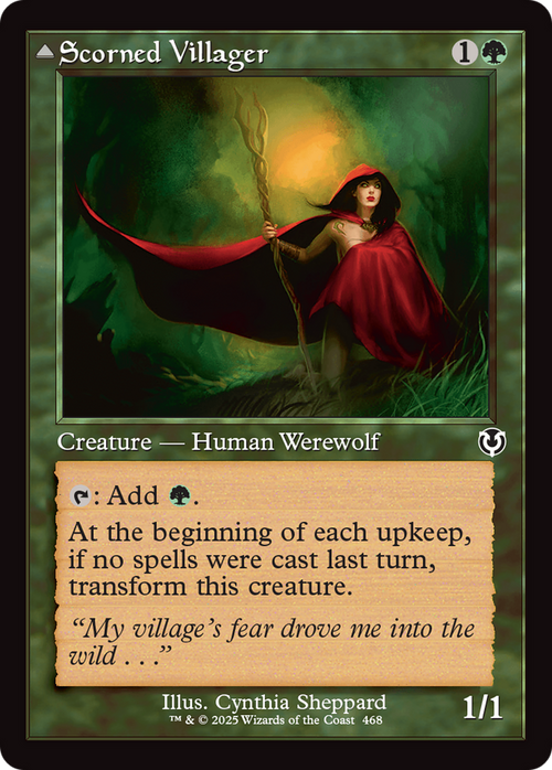 Scorned Villager (Retro Frame) (INR-468) - Innistrad Remastered Foil