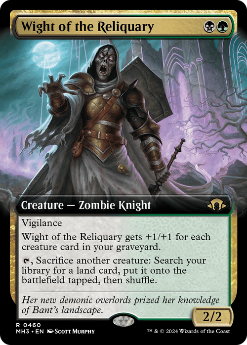 Wight of the Reliquary (Extended Art) (MH3-460) - Modern Horizons 3: (Extended Art) Foil