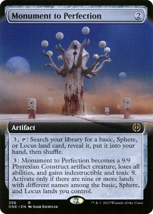 Monument to Perfection (Extended Art) (ONE-396) - Phyrexia: All Will Be One: (Extended Art)