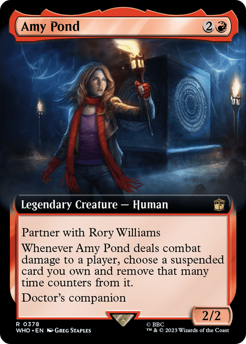 Amy Pond (Extended Art) (WHO-378) - Doctor Who: (Extended Art) Foil
