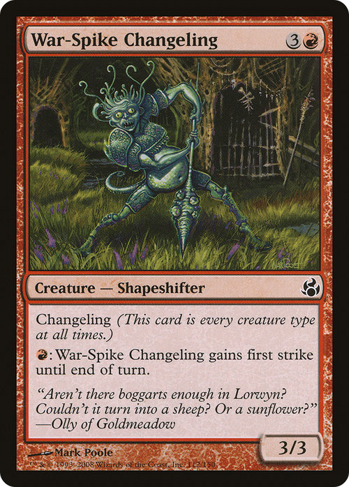 War-Spike Changeling (MOR-112) - Morningtide Foil