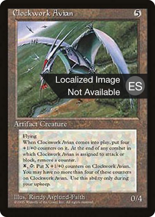 Clockwork Avian (4BB-) - Fourth Edition Foreign Black Border