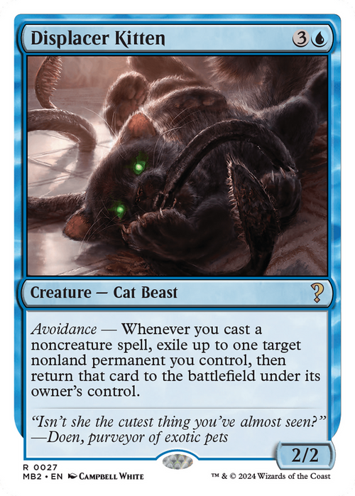 Displacer Kitten (White Border) (MB2-027) - Mystery Booster 2
