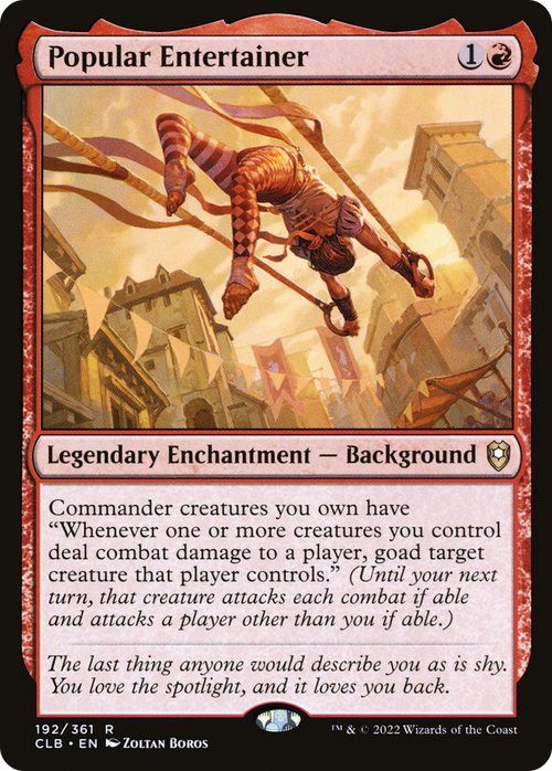 Popular Entertainer (CLB-192) - Commander Legends: Battle for Baldur's Gate