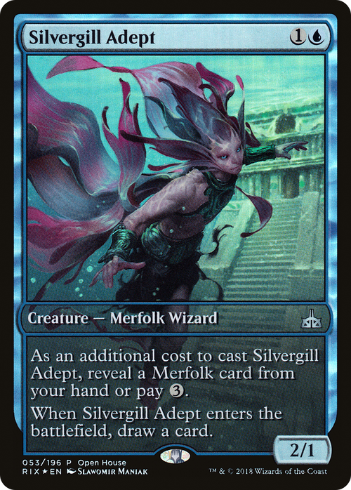 Silvergill Adept (OHP-053) - Rivals of Ixalan Promos Foil