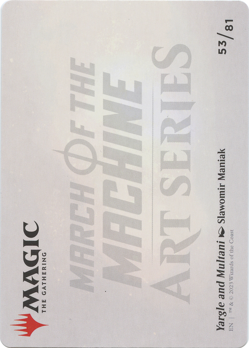 Yargle and Multani // Yargle and Multani (AMOM-053) - March of the Machine Art Series (Borderless)