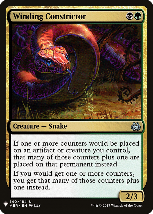 Winding Constrictor (LIST-AER-140) - The List