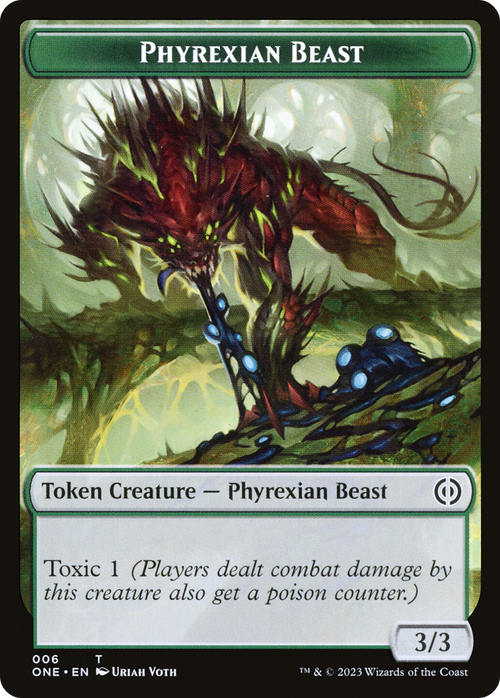 Phyrexian Beast (TONE-006) - Phyrexia: All Will Be One Tokens Foil