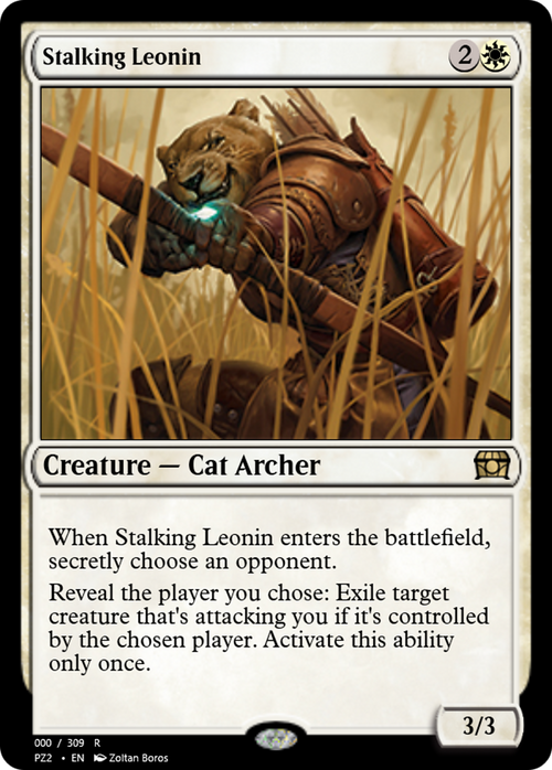Stalking Leonin (PZ2-65769) - Treasure Chest Foil