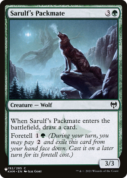 Sarulf's Packmate (LIST-192/285) - The List