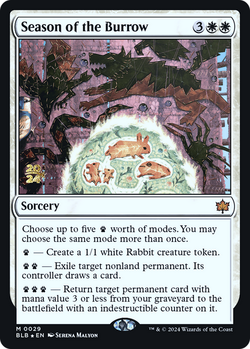 Season of the Burrow (PRE-029) - Bloomburrow Promos Foil