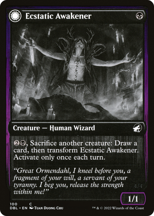 Ecstatic Awakener (DBL-100) - Innistrad: Double Feature: (Double Faced Transform) Foil