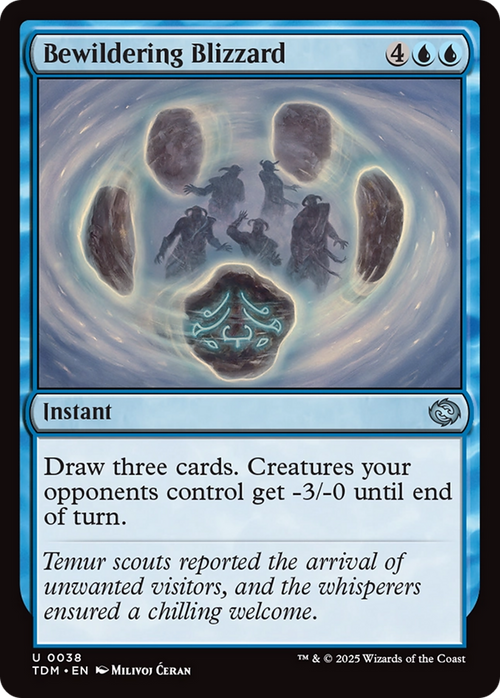 Bewildering Blizzard (TDM-038) - Tarkir: Dragonstorm Foil