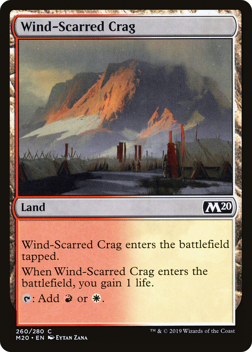 Wind-Scarred Crag (M20-260) - Core Set 2020 Foil