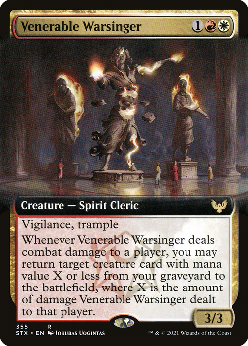 Venerable Warsinger (STX-355) - Strixhaven: School of Mages: (Extended Art)