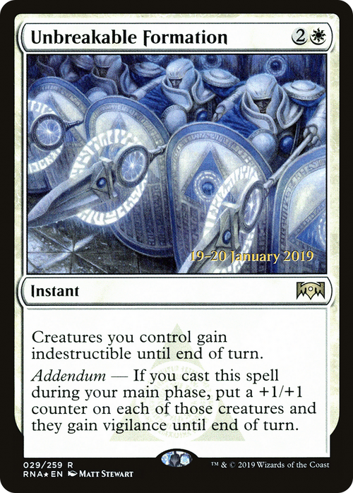 Unbreakable Formation (PRE-29S) - Ravnica Allegiance Promos Foil