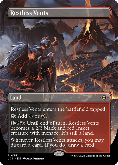 Restless Vents (Borderless) (LCI-351) - The Lost Caverns of Ixalan Foil