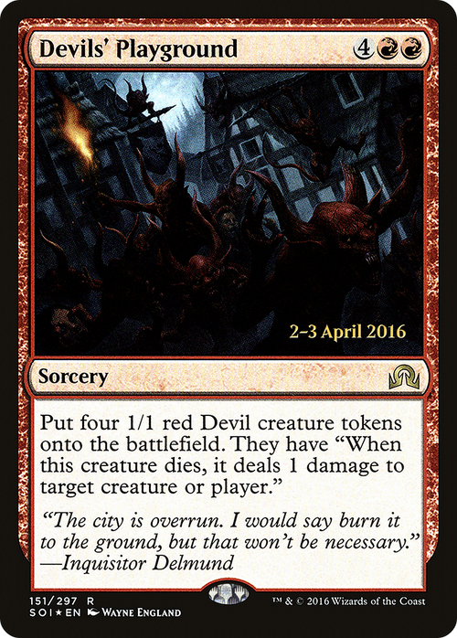 Devils' Playground (PRE-151S) - Shadows over Innistrad Promos Foil