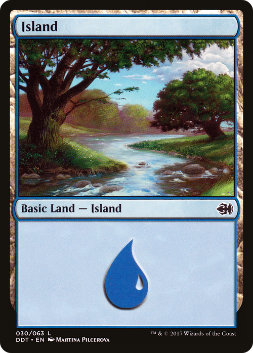 Island (30) (DDT-030) - Duel Decks: Merfolk vs. Goblins