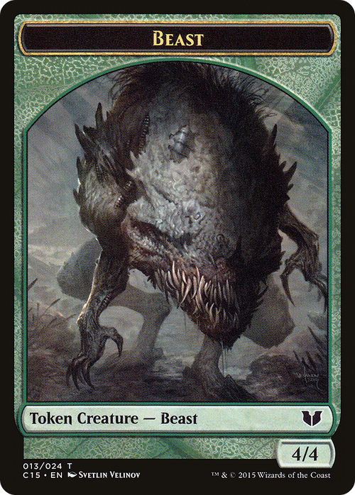 Beast // Snake (017) Double-Sided Token (C15-013) - Commander 2015 Tokens