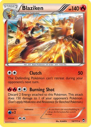 Blaziken 014  - Holofoil XY  Furious Fists - Holo Rare