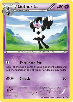 Gothorita 040  XY  Furious Fists - Uncommon