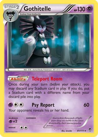 Gothitelle 041  XY  Furious Fists - Rare