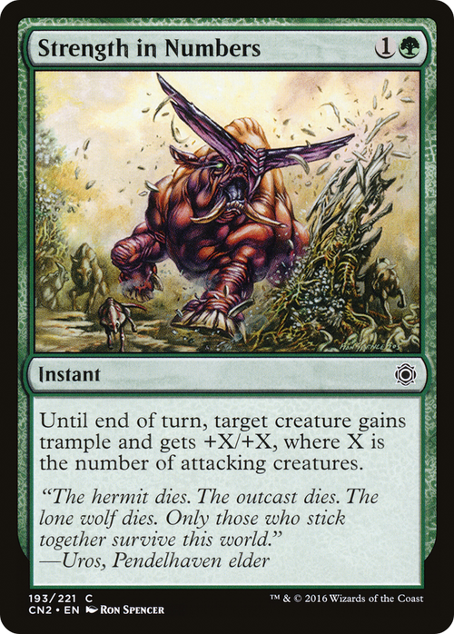 Strength in Numbers (CN2-193) - Conspiracy: Take the Crown Foil
