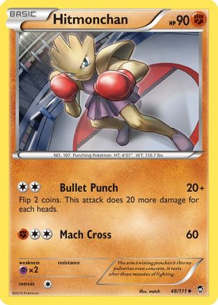 Hitmonchan 048  XY  Furious Fists - Uncommon