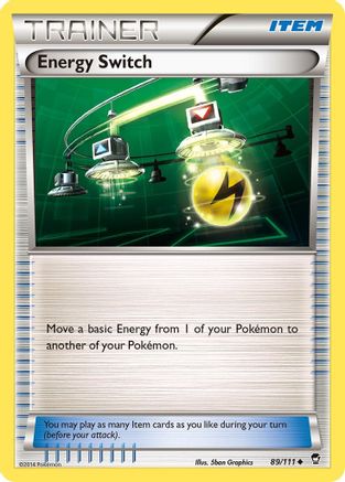 Energy Switch 089  XY  Furious Fists - Uncommon