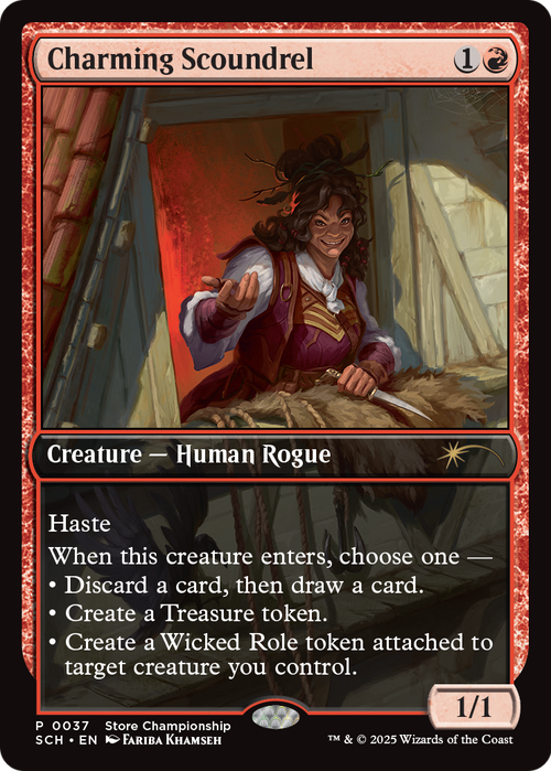 Charming Scoundrel (GAME-037) - Game Day & Store Championship Promos Foil