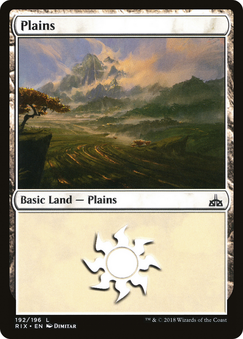 Plains (RIX-192) - Rivals of Ixalan Foil