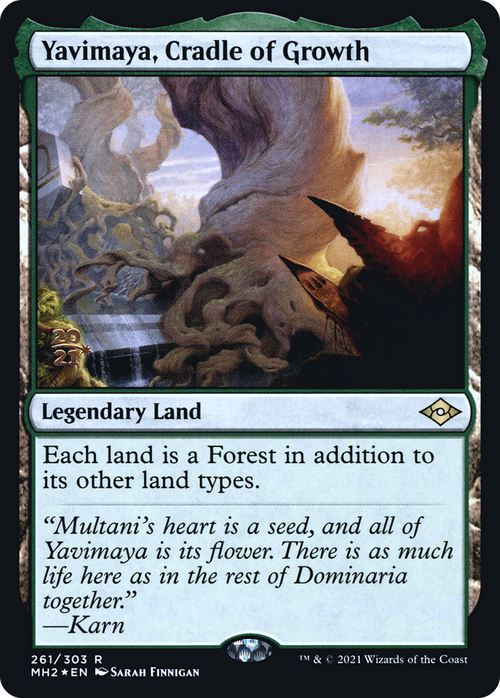 Yavimaya, Cradle of Growth (PRE-261S) - Modern Horizons 2 Promos Foil