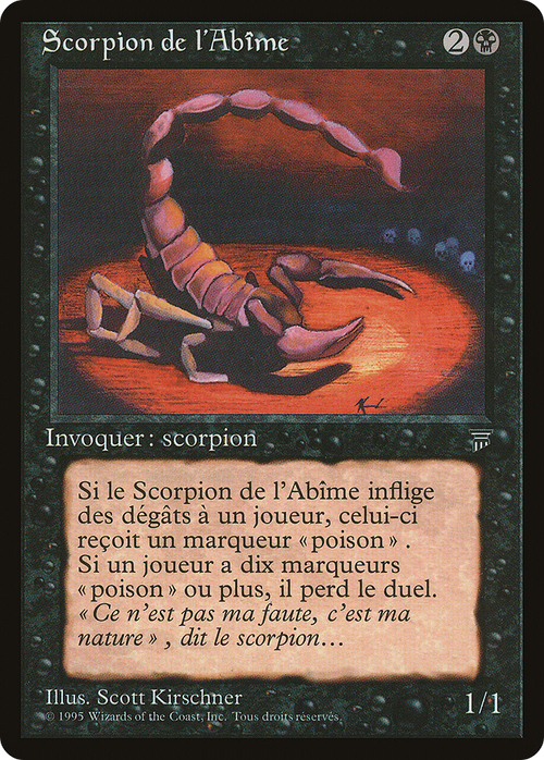 Pit Scorpion (French) - "Scorpion de l'Abime" (REN-) - Renaissance
