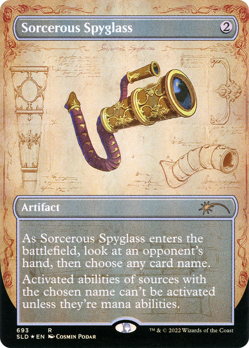 Sorcerous Spyglass (Borderless) (SLD-693) - Secret Lair Drop Foil