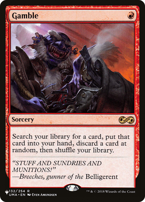 Gamble (LIST-132) - The List
