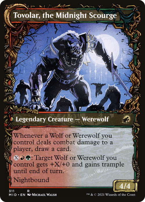 Tovolar, Dire Overlord (Showcase) (MID-311) - Innistrad: Midnight Hunt: (Showcase, Double Faced Transform)