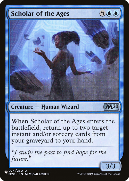 Scholar of the Ages (LIST-M20-74) - The List