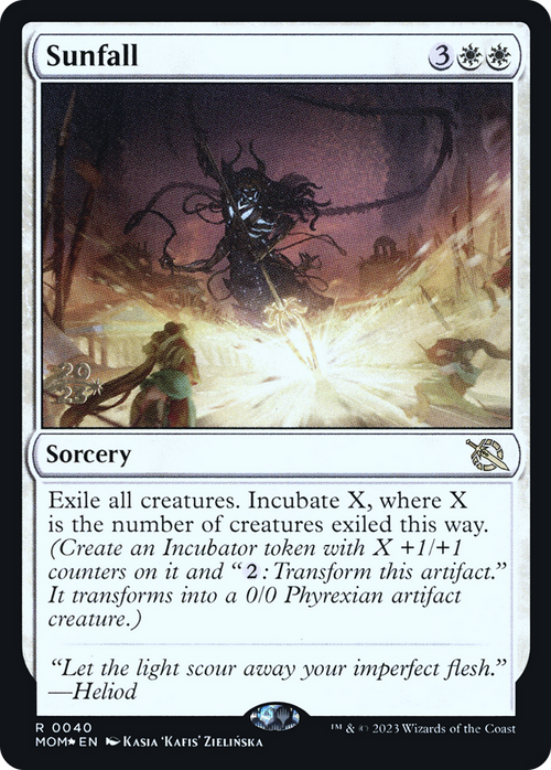 Sunfall (PRE-040) - March of the Machine Promos Foil