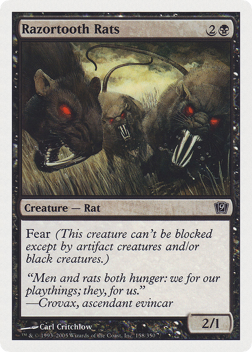 Razortooth Rats (9ED-158) - 9th Edition