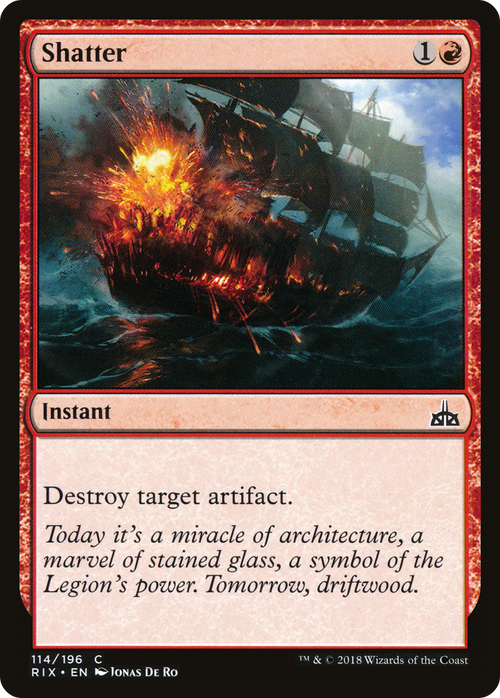 Shatter (RIX-114) - Rivals of Ixalan Foil