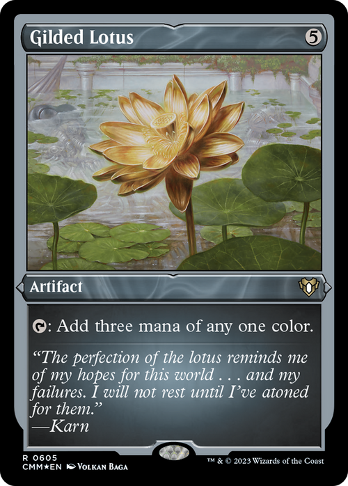 Gilded Lotus (Foil Etched) (CMM-605) - Commander Masters Foil