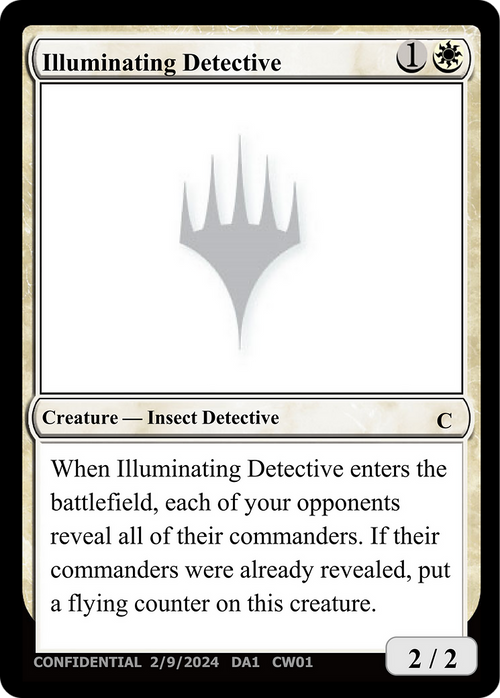 Illuminating Detective (UNK-CW01) - Unknown Event