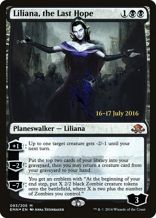 Liliana, the Last Hope (PRE-93S) - Eldritch Moon Promos Foil