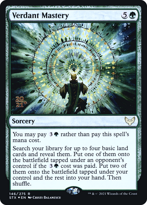 Verdant Mastery (PRE-146S) - Strixhaven: School of Mages Promos Foil
