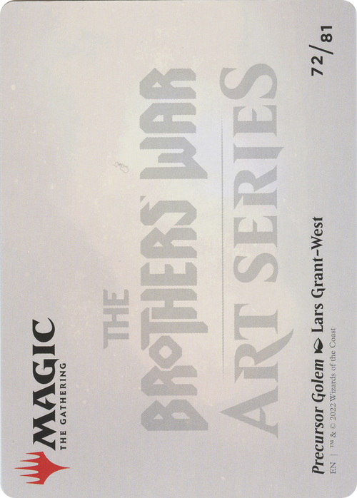 Precursor Golem // Precursor Golem (ABRO-072) - The Brothers' War Art Series (Borderless) Foil