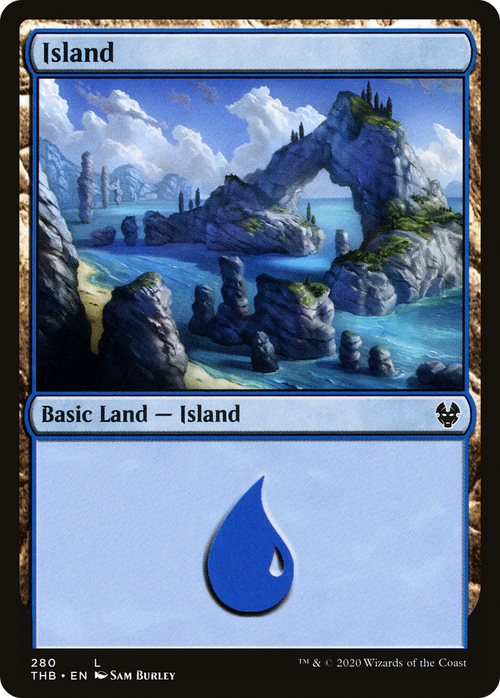 Island (280) (THB-280) - Theros Beyond Death Foil