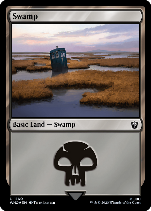 Swamp (1160) (Surge Foil) (WHO-1160) - Doctor Who Foil
