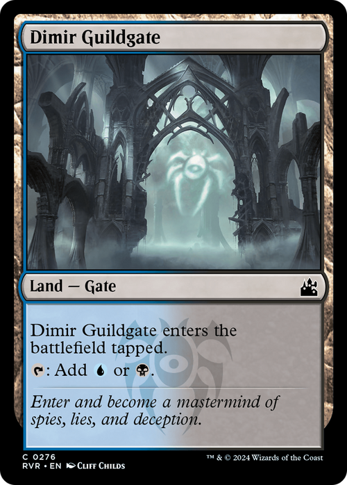 Dimir Guildgate (RVR-276) - Ravnica Remastered Foil